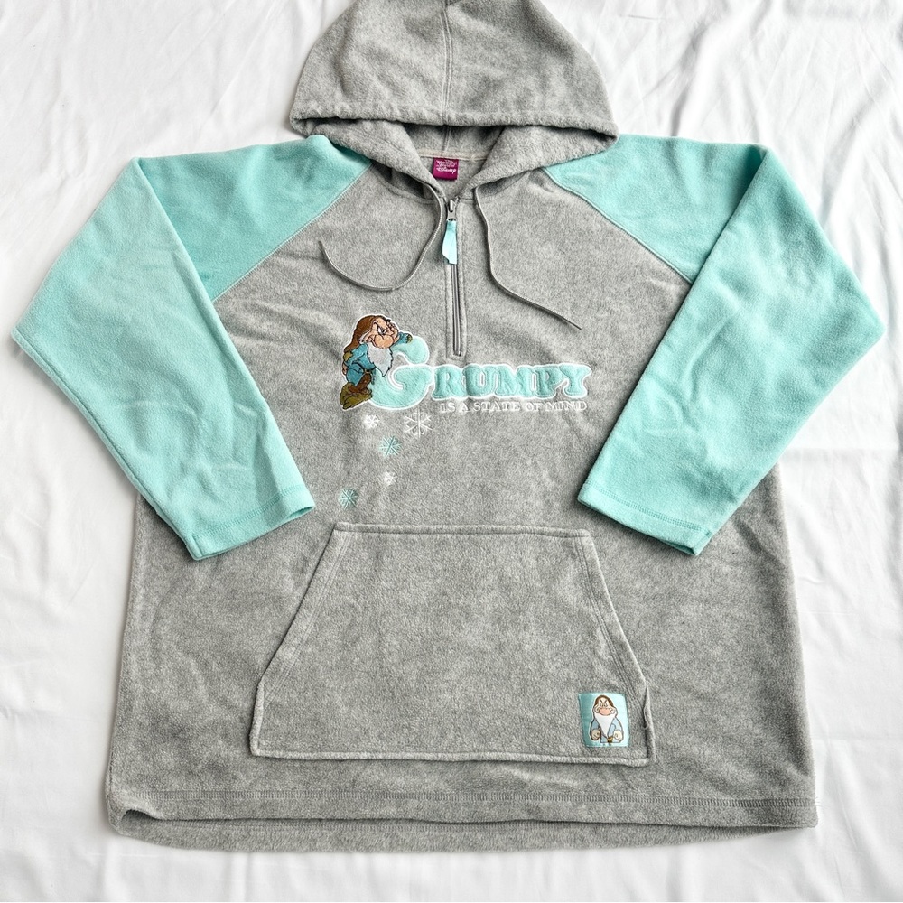 Disney Grumpy State of Mind Snow White Fleece Hoodie ❄️ Size Extra Large